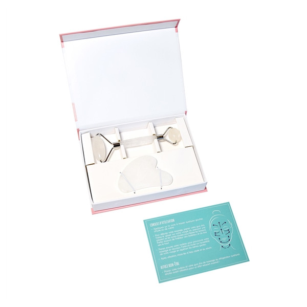 Coffret de Massage pour le Visage en Cristal de roche