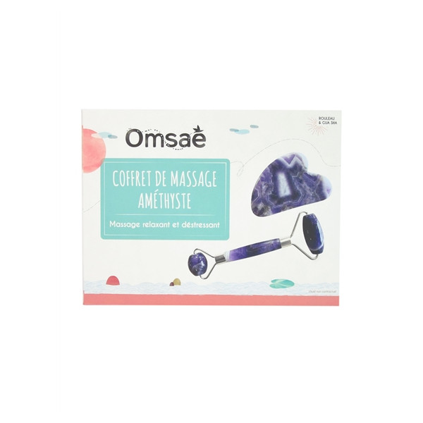 Coffret de Massage pour le Visage en Améthyste