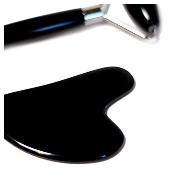 Coffret de Massage pour le Visage en Obsidienne noire