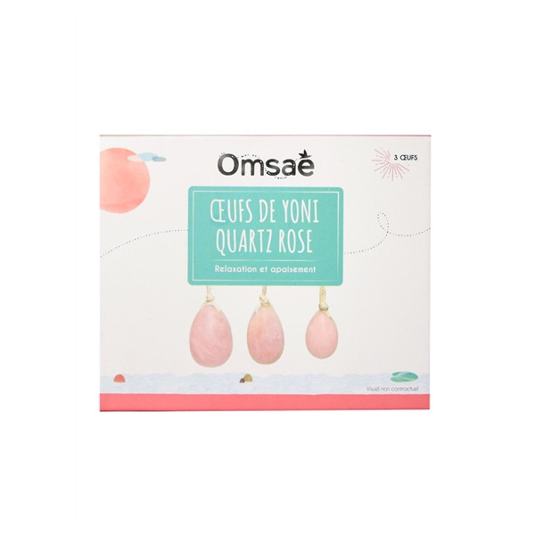 ufs de Yoni en Quartz rose Assortiment de 3