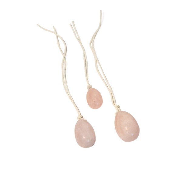ufs de Yoni en Quartz rose Assortiment de 3