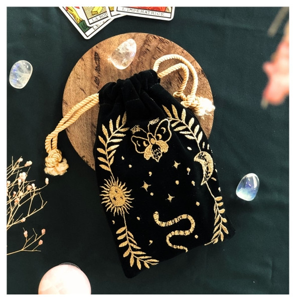 Bourse pour Cartes de Tarot Verte