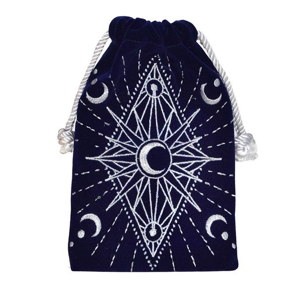 Bourse pour Cartes de Tarot Bleue