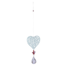 Mobile Attrape-soleil Cristal Coeur 41 cm