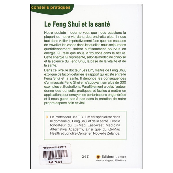 Le Feng Shui et la santé - Conseils et pratiques