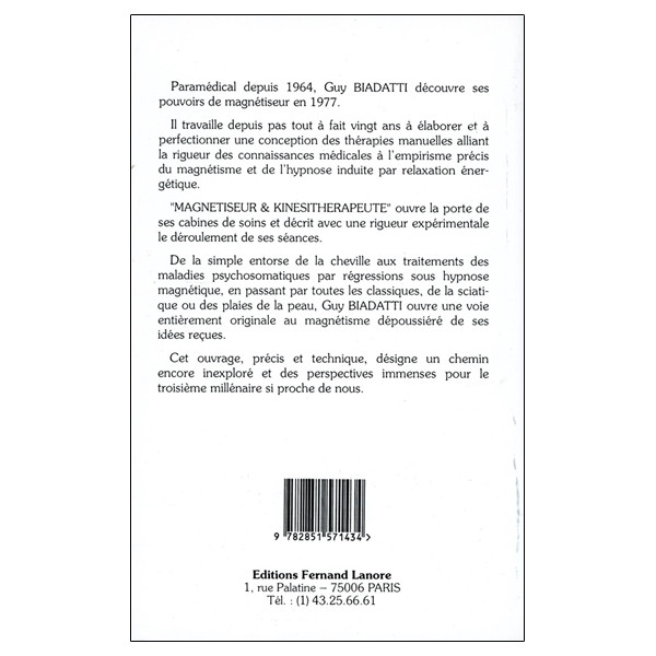 Magnétiseur - Kinésithérapeute