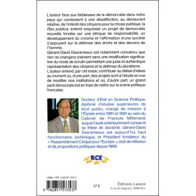 Esquisse d'une démocratie nouvelle pour une éthique en politique