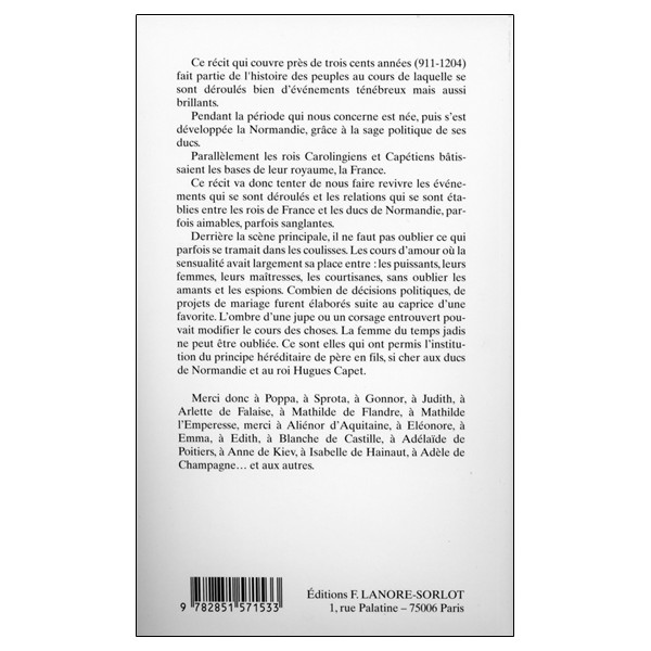 Les Ducs de Normandie et les rois de France - 911-1204