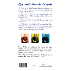 Les maladies de l'esprit - Pollutions mentales, obsessions, possessions dictées par l'Esprit d'Allan Kardec