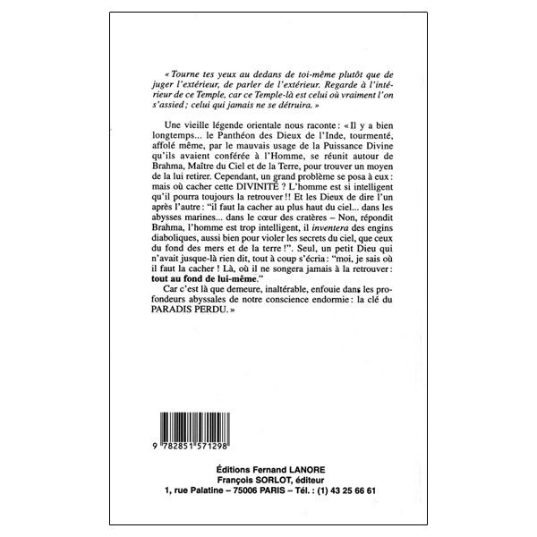 Retour au paradis perdu