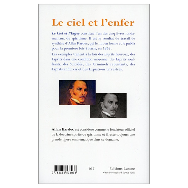 Le ciel et l'enfer Tome 2 - Les exemples traités selon le spiritisme de la justice divine