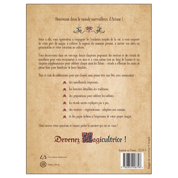 Magicultrice - L'art de la sorcellerie intuitive - Activités, recettes et rituels pour une année magique et alignée