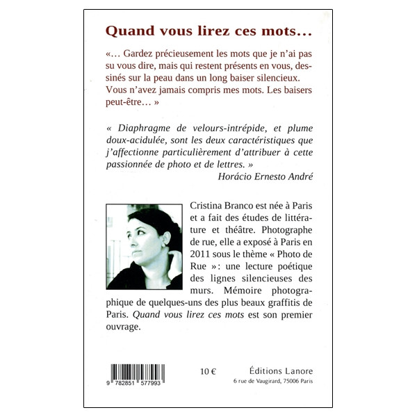 Quand vous lirez ces mots