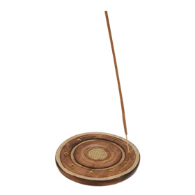 Socle porte-encens Fleur de vie