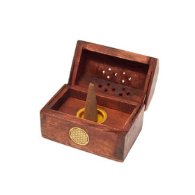 Boîte Porte-encens cône Fleur de vie