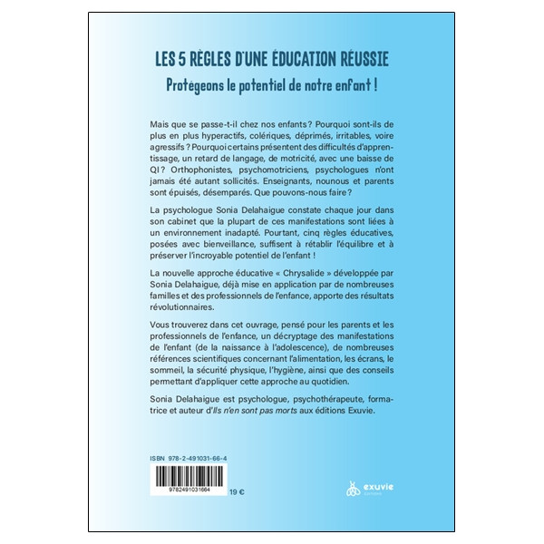 Les 5 règles d'une éducation réussie - Ecrans - Alimentation - Sommeil - Sécurité physique - Hygiène