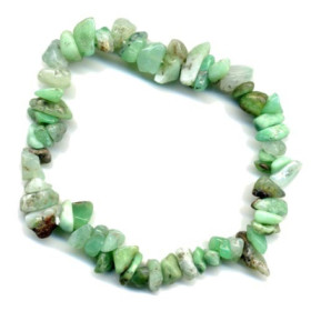 BRACELETS CHIPS BAROQUE CHRYSOPRASE
