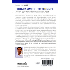 Programme nutritionnel - Nouvelle approche nutritionnelle selon le Dr. Jacob