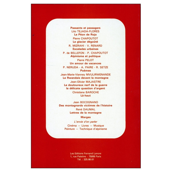 Passage - Cahiers de l'Alpinisme Tome 2