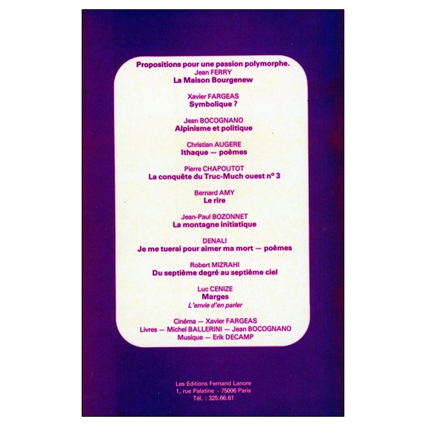 Passage - Cahiers de l'Alpinisme Tome 1