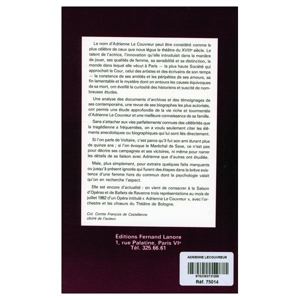 Adrienne Lecouvreur - Tragédienne