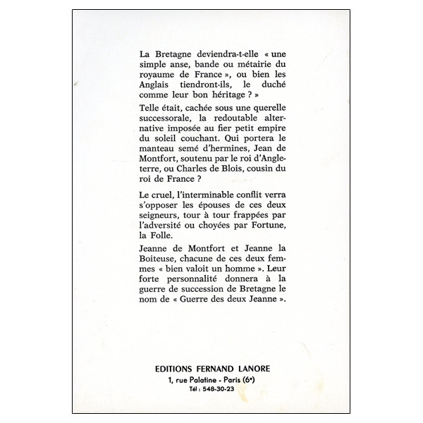 La Guerre de Succession de Bretagne