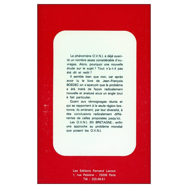 Les OVNI en Bretagne - Anatomie d'un phénomène
