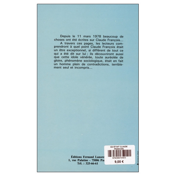 Qui était Claude Francois