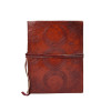 Grimoire en Cuir Triple Lune