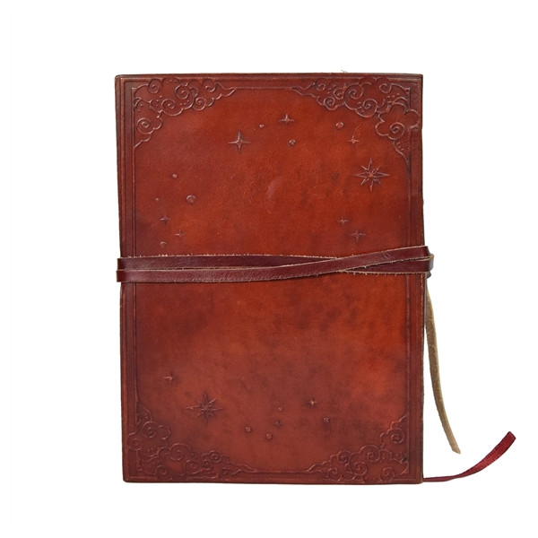 Grimoire en Cuir Triple Lune