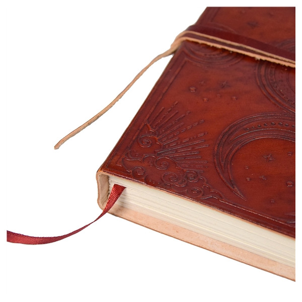 Grimoire en Cuir Triple Lune