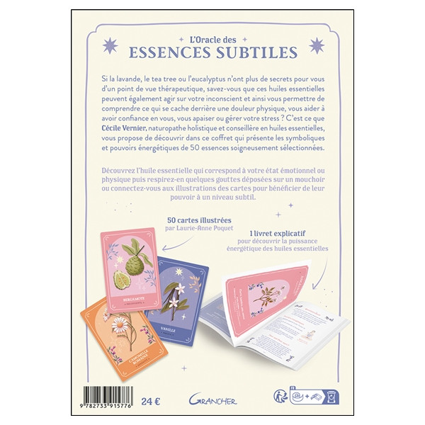 L'Oracle des essences subtiles - 50 cartes et un livre pour bénéficier du pouvoir énergétique des huiles essentielles - Coffret