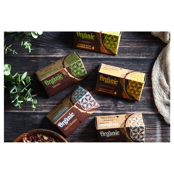 Encens Cône Organic Bois de Santal Cône Backflow 41 grs