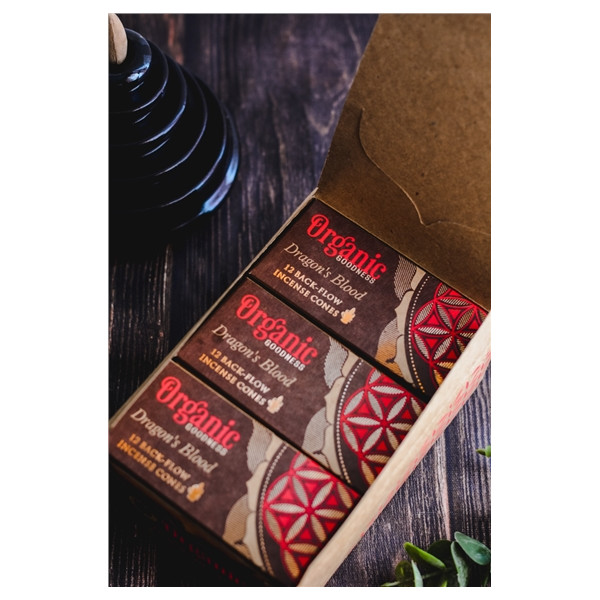 Encens Cône Organic Sang de dragon Cône Backflow 41 grs