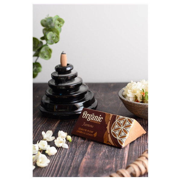 Encens Cône Organic Jasmin Cône Backflow 41 grs