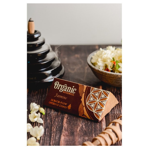Encens Cône Organic Jasmin Cône Backflow 41 grs