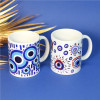 Tasse en céramique Oeil de Nazar Bleue