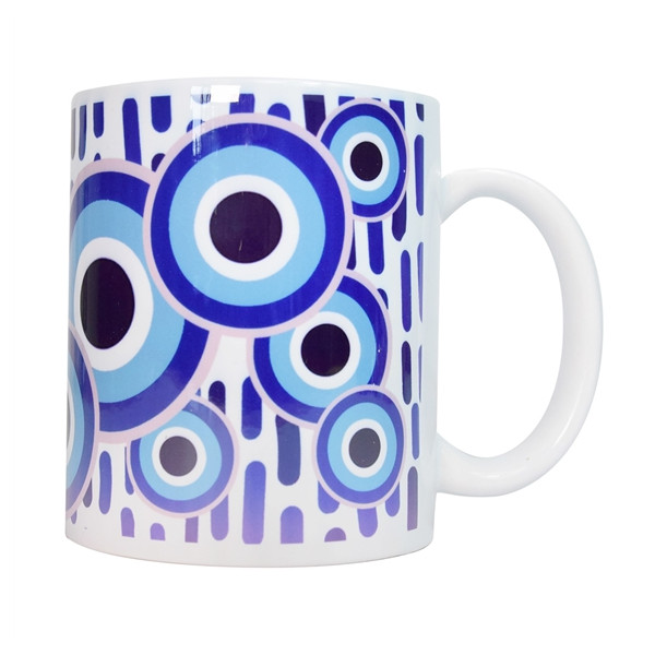 Tasse en céramique Oeil de Nazar Bleue