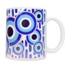 Tasse en céramique Oeil de Nazar Bleue