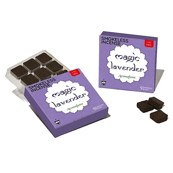 Emballé par 3, Aromafume briques d'encens Magic Lavender -- 40 g