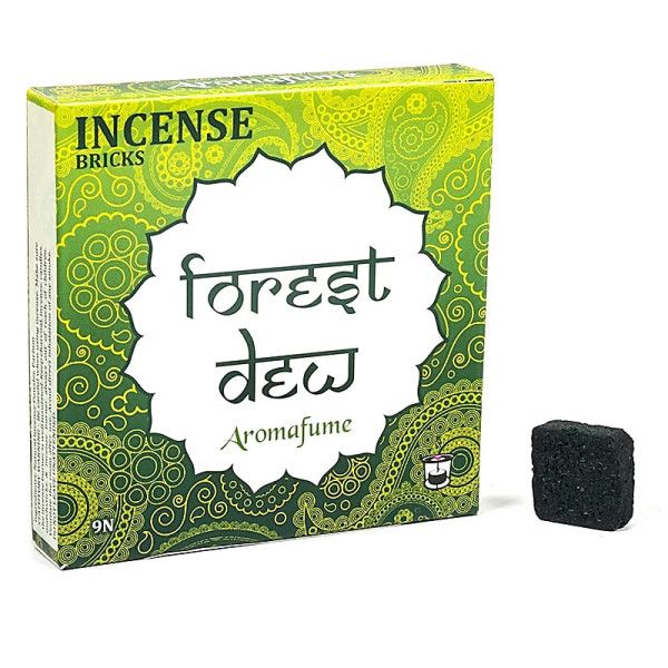 Emballé par 3, Aromafume briques d'encens Forest Dew -- 40 g