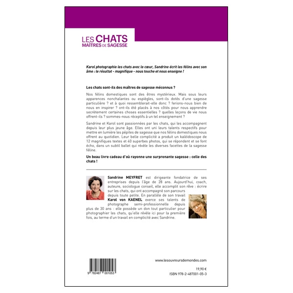 Les chats maîtres de sagesse en mots et en images