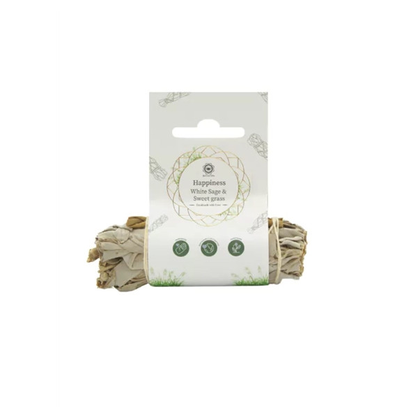 Bâton de fumigation Joie de vivre Sauge Blanche & Foin d'Odeur 10 cm