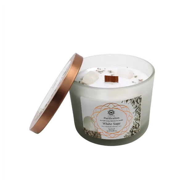 Bougie Litho Green Tree Purification - Sauge Blanche - 256 grs