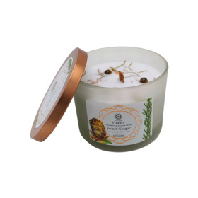 Bougie Litho Green Tree Vitalité - Gingembre doux - 256 grs