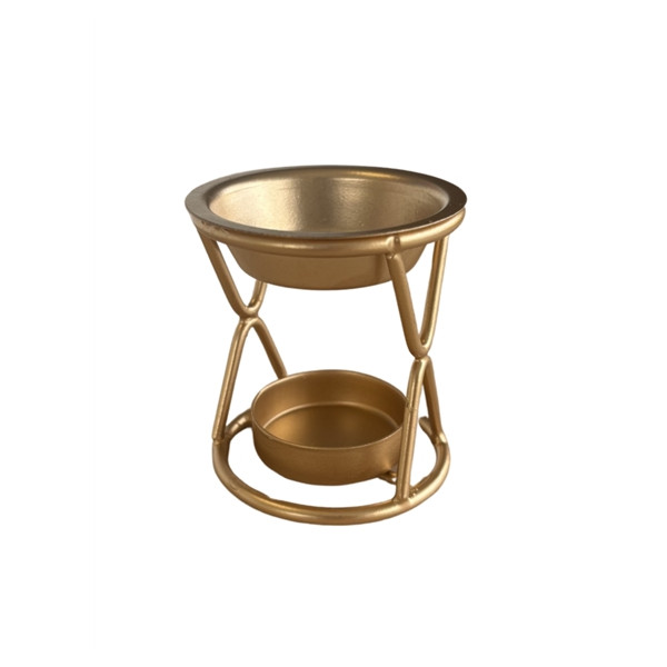 Brûle-parfum en métal Chauffe plat