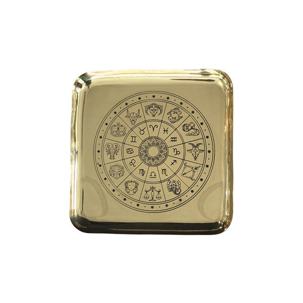 Plateau en laiton Zodiaque