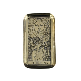 Plateau en laiton Arcane du Tarot - Le Soleil