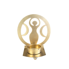 Bougeoir Métal Triple Déesse