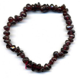 BRACELETS CHIPS BAROQUE GRENAT